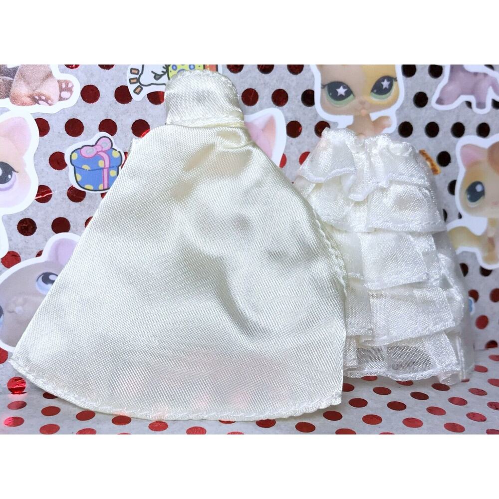 Petite Blythe Something Blue Original Stock Outfit Wedding Dress for 4" Doll - Picture 3 of 8
